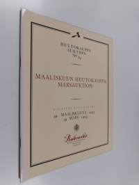 Huutokauppa auktion no 39 : maaliskuun huutokauppa marsauktion : 28.3.1993