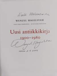 Uusi antiikkikirja 1900-1980 (signeerattu, tekijän omiste)
