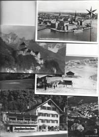 Terveisiä täältä - kulkeneita paikkakuntakortteja 1950-luvulta 6 kpl erä