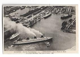 Le Havre Normandie - postikortti, laivapostikortti paikkakuntapostikortti kulkematon