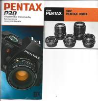 Pentax P30 ja Asahi Pentax Lenses - esite 2 kpl  1970-80 luku
