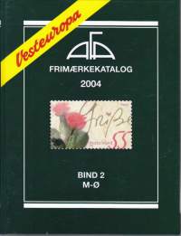 AFA Vesteuropa Frimaerkekatalog 2004. AFA Länsi-Eurooppa postimerkkiluettelo. Katso maat kuvista. Kaksiosainen sidos.