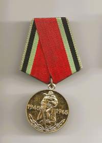 Jubilee-mitali &quot;Kaksikymmentä vuotta voittoa suuressa isänmaallisessa sodassa 1941–1945&quot; - ansiomitali