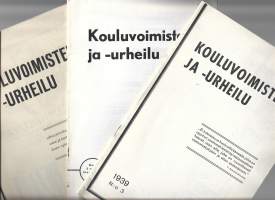 Kouluvoimistelu ja -urheilu 1936-39 yht 3 lehteä