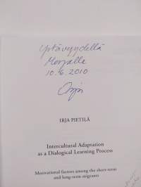 Intercultural Adaptation as A Dialogical Learning Process (signeerattu, tekijän omiste)