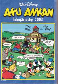 Lukujärjestys - Aku Ankka 2003.  Mikki, poliisimestari Sisu, Musta-Pekka, Mustakaapu