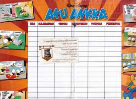 Lukujärjestys  - Aku Ankka. Aku, Tupu, Hupu ja Lupu seikkailevat