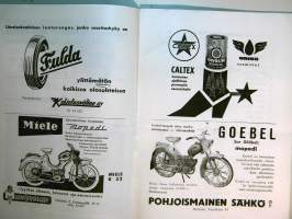 Suomen Grand Prix Motocross 7.5.1959 Tikkurila moottoriurheilukilpailu, käsiohjelma / lähtöluettelo