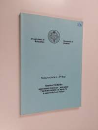 Assessing foreign language training needs of adults : a case study from Finland