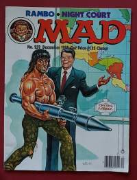 Mad Magazine  No. 259 12/1985. Rambo, Night court. (Sarjakuvat. United States)