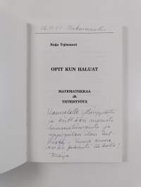 Opit kun haluat - matematiikkaa ja yhteistyötä (signeerattu, tekijän omiste)