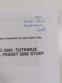 Finravinto 2002 -tutkimus = The national Findiet 2002 study (signeerattu, tekijän omiste)