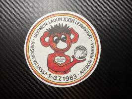Suomen ladun leiripäivät 1-3.7.1983  -tarra