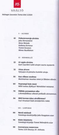 HS Teema 2020 N:ot 1, 2, 3, 6.  Aleksis Kivi, Britannia, Aivot &amp; muisti, Suku. Katso sisältö kuvista.