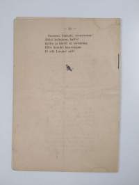 Laulujen sanat Y. L:n konsertissa yliopiston juhlasalissa 7.XII.1895