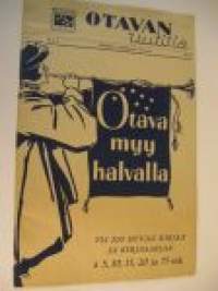 Otava myy halvalla 1939