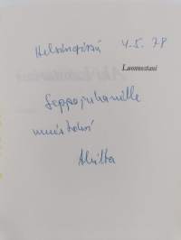 Luonnostani : runoja (signeerattu, tekijän omiste)