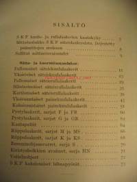 SKF - kuulalaakereita ja rullalaakereita, mitta- ja kuormitustaulukot