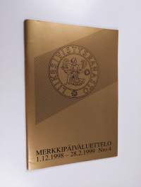 Merkkipäiväluettelo 1.12.1998-28.2.1999