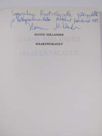 Maakuntalaulu (signeerattu, tekijän omiste)