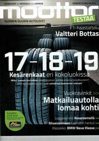 Moottori-lehti 5/ 2022. Paitsi auto testejä myös paljon muuta. Kuten Valtteri Bottas ja Leiri alue Kemijoella.