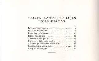 Suomen kansallispukuja I  -Kuvia ja ohjeita käytäntöä varten