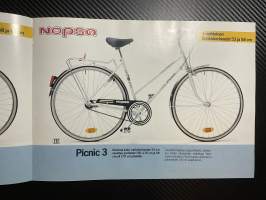 Nopsa polkupyörät 1985 -polkupyöräesite