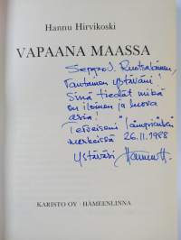 Vapaana maassa (signeerattu, tekijän omiste)