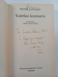 Vaitelias komisario (signeerattu, tekijän omiste)