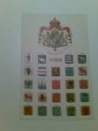 Heraldiikka-postikortti Stora Riksvapnet Sverige