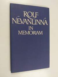 Rolf Nevanlinna in memoriam
