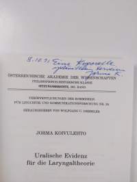 Uralische Evidenz für die Laryngaltheorie (signeerattu, tekijän omiste)