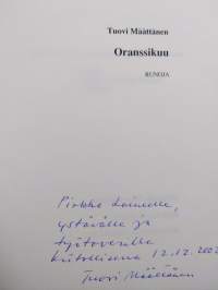 Oranssikuu : runoja (signeerattu, tekijän omiste)