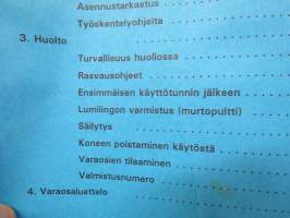 Esko 225 lumilinko - Asennus-, käyttö- ja huolto-ohjeet - Varaosaluettelo