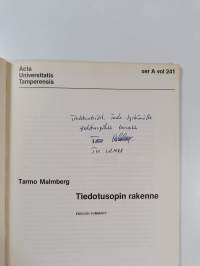 Tiedotusopin rakenne (signeerattu, tekijän omiste)
