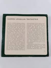 Suomen urheilun tähtihetkiä (signeerattu, tekijän omiste)
