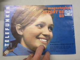 Telefunken Magnetphon Report 1968-69 -ääninauhalaitteiden - nauhurien tuoteluettelo / myyntiesite