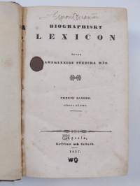 Biographiskt lexicon öfver namnkunnige svenska män : tredje och fjerde bandet
