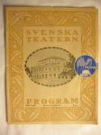 Svenska Teatern Program 1924-25 nr 7 -käsiohjelma