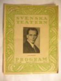 Svenska Teatern Program 1923-24 nr 18 -käsiohjelma