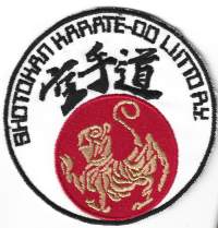 Karate -   hihamerkki kangasmerkki
