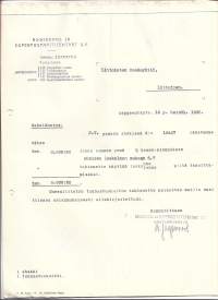 Rikkihappo- ja Superfosfaattitehtaaat Oy Lappeenranta, Kotka 1935 - firmalomake