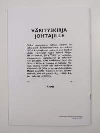 Värityskirja johtajille (signeerattu, tekijän omiste)