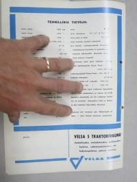Velsa 5 traktoriperävaunu -myyntiesite
