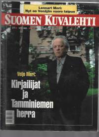 Suomen Kuvalehti  1993 nr 27 /Lennart Meri Venäjän vuoro taipua, _Veijo Meri Kirjailjat ja Tamminiemen herra