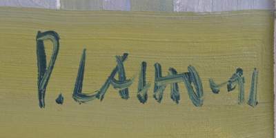 Pekka Laiho, öljy kankaalle ,sign P.Laiho -91 , 47x35 cm kehystämätön