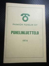 Paimion puhelin oy / Puhelinluettelo 1974