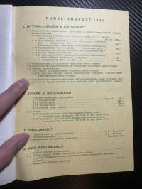 Paimion puhelin oy / Puhelinluettelo 1974
