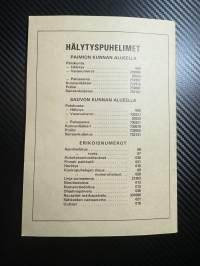 Paimion puhelin oy / Puhelinluettelo 1977