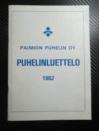 Paimion puhelin oy / Puhelinluettelo 1982